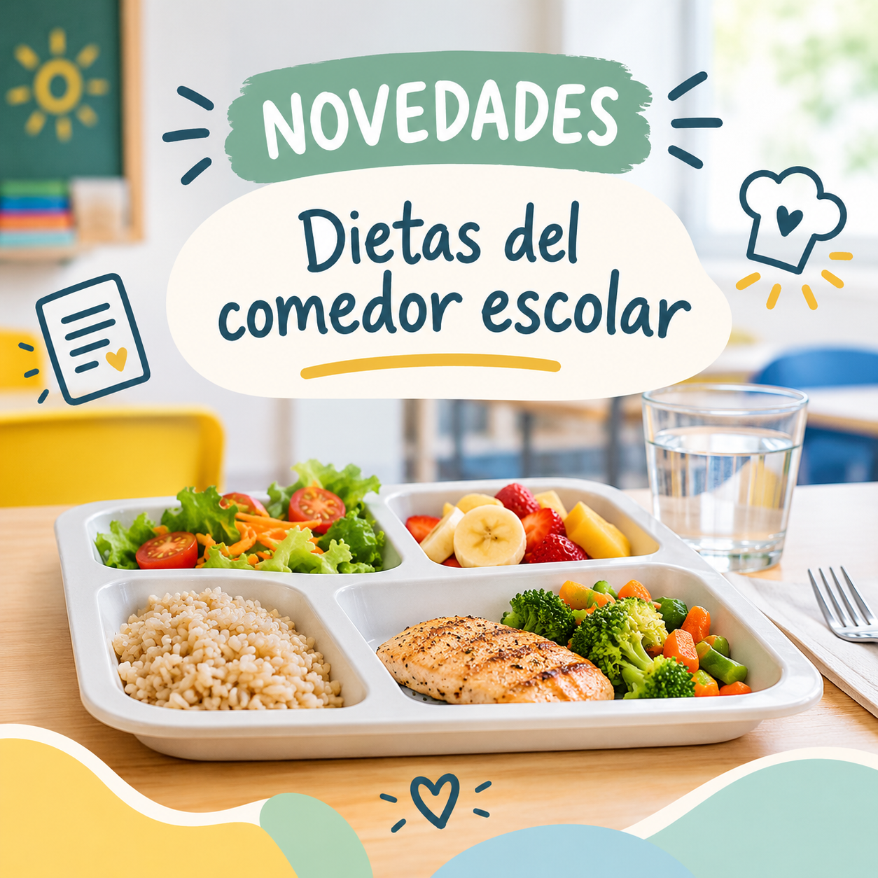 Aviso importante sobre las dietas del comedor